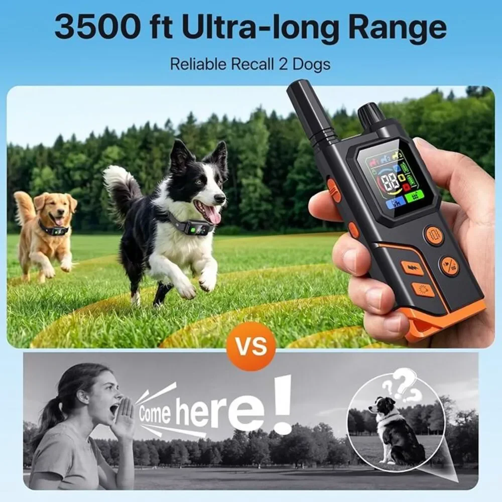 2In1 Wireless Dog Collar Fence System & Correction Collar
